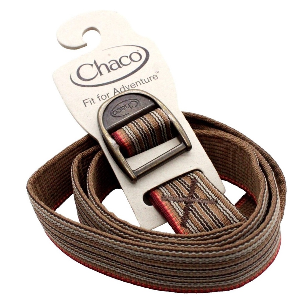 Chaco Unisex 38” Adjustable Nylon Striped  Webbing Belt Outdoor Camping Casual